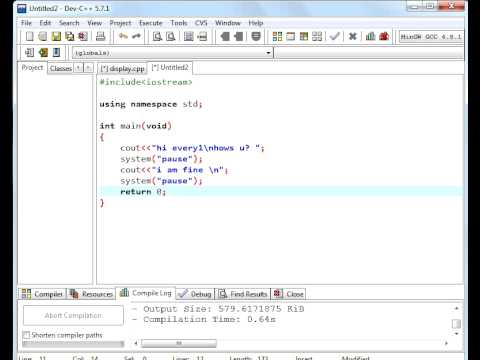 Clear Screen Di Dev C++
